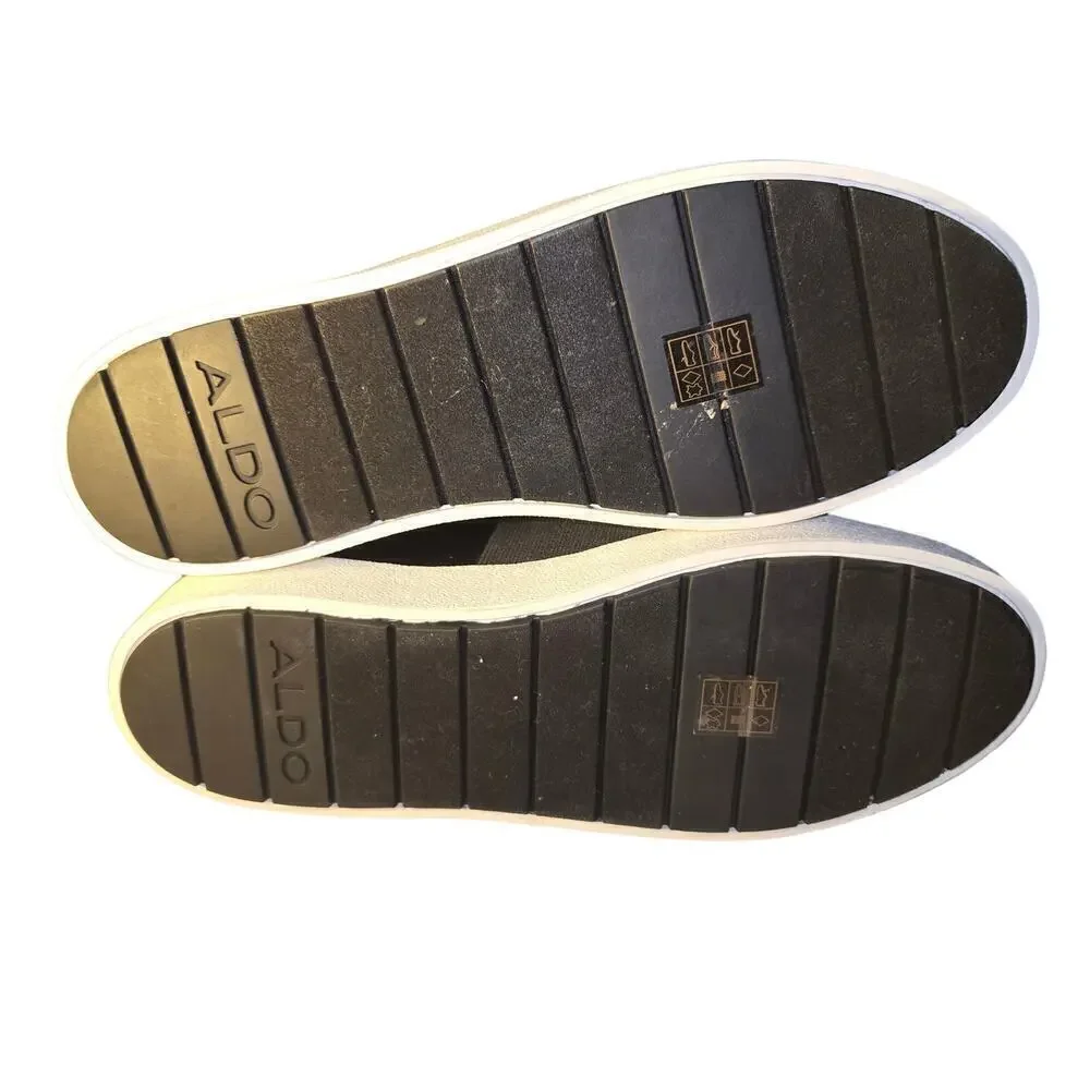 Aldo Chunky Platform Heel‎ Sneakers Slipon Shoes 9 Studded Black Gothic Grunge